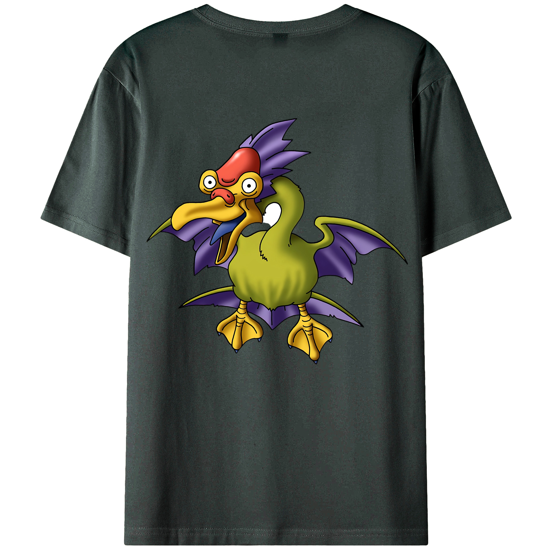 （画像用） ドラゴンクエスト Doragon Kuesuto Dragon Quest 綿100％ メンズ半袖Tシャツ（バックプリント） 通気性